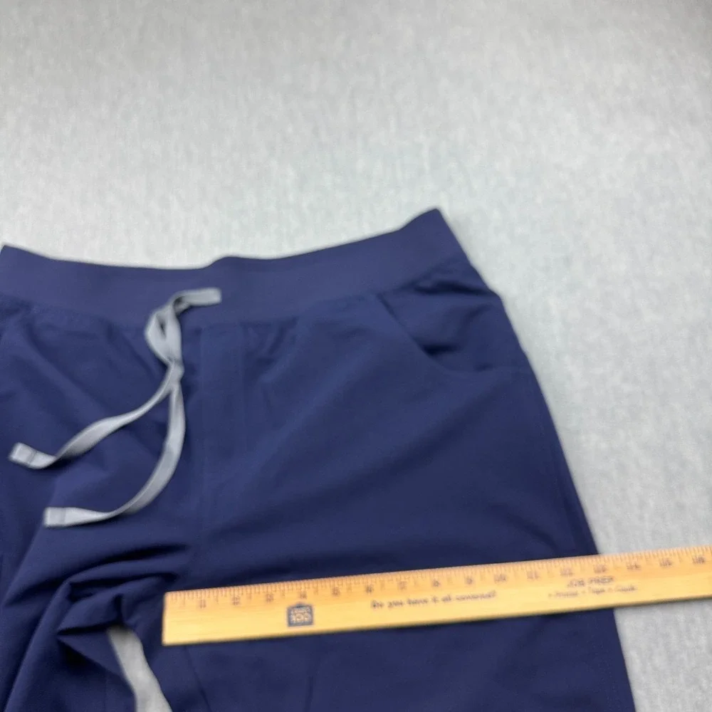 FIGS Kade Cargo Scrub Pants Women XL Blue Medical Nursing Straight High Waisted
